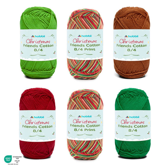 

Friends Cotton 8/4 Print Christmas Color Pack (Begränsad utgåva) - Friends
1