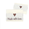 

10 Labels - Made with love - 1 hjärta - 3.5 cm - Go Handmade
1