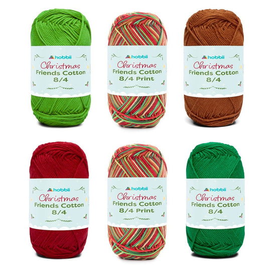 Friends Cotton 8/4 Print Christmas Color Pack (Begränsad utgåva) - Friends