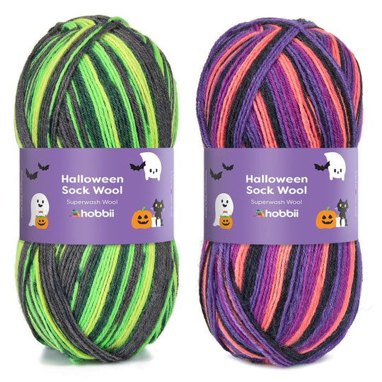 Halloween Sock Wool (Begränsad utgåva) - Hobbii