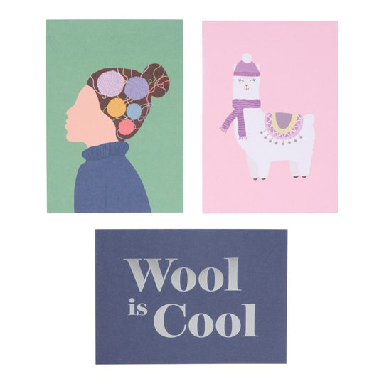 Vykort - 6 st. - Wool Is Cool - Hobbii