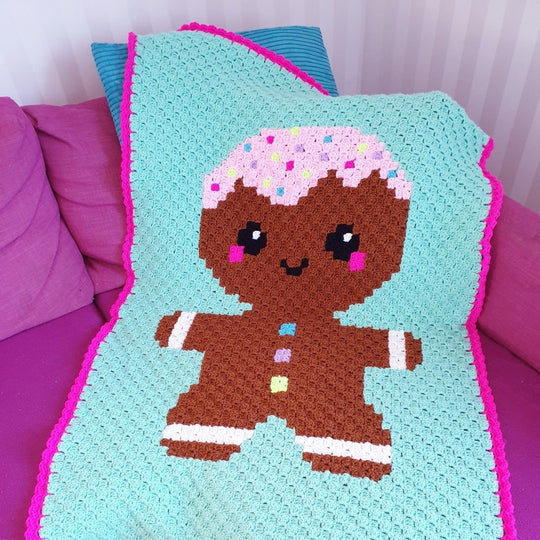 Kawaii Pepparkaksgubbe - Filt