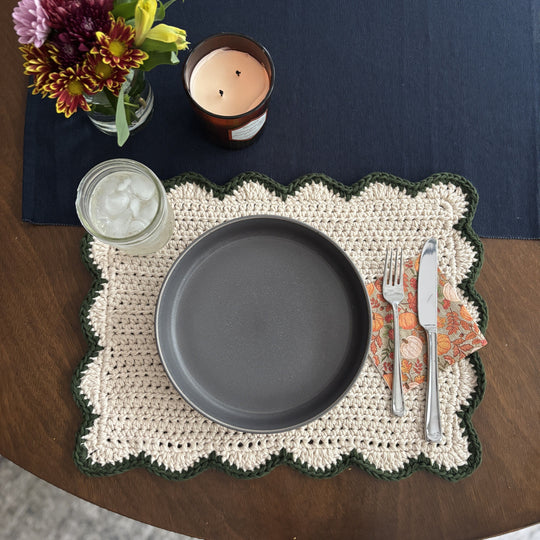 Scallops – Rektangulär Bordstablett