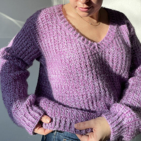 

Easy Evening Sweater - V-ringning
2