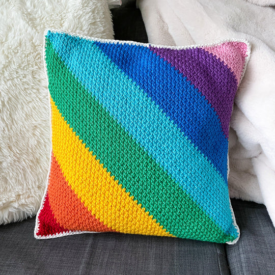 Woven Rainbow Kudde