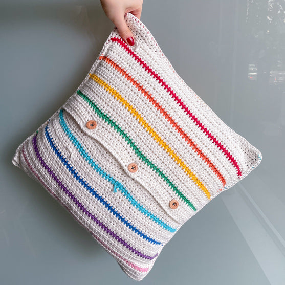 

Woven Rainbow Pillow
3