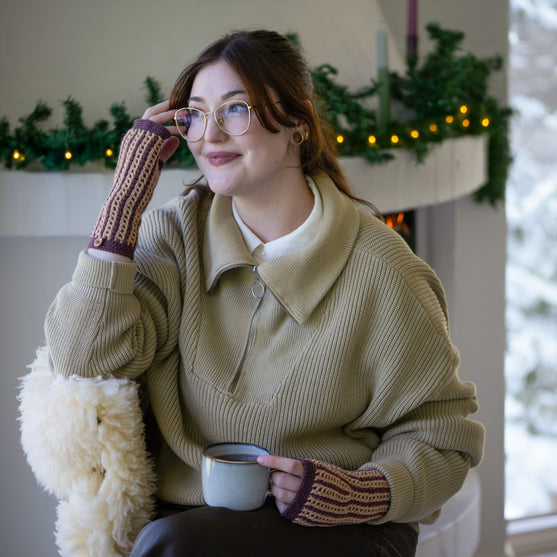 

2.a söndagen i advent - Virkning - Kaleidoskope - Fingerlösa vantar
3