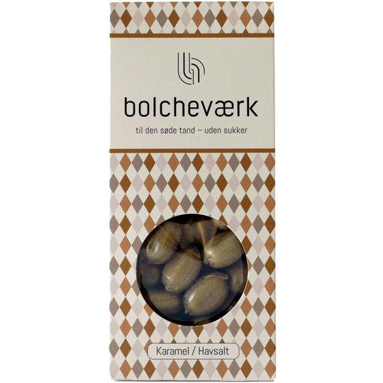 Cream Caramel with Sea Salt - Sugar-free hard candies - Bolcheværk
