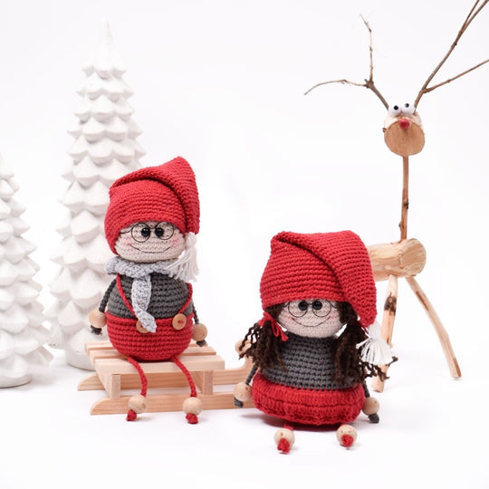 Crocheted Elf Couple