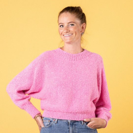Cropped Across - Sweater - Pink Collection