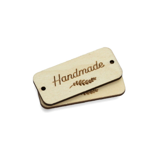 Etiketter i trä - Handmade - Hobbii