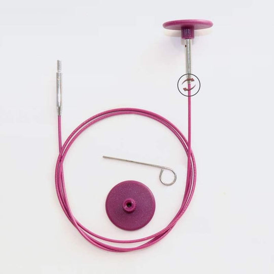 Swivel Cable - Purple - KnitPro