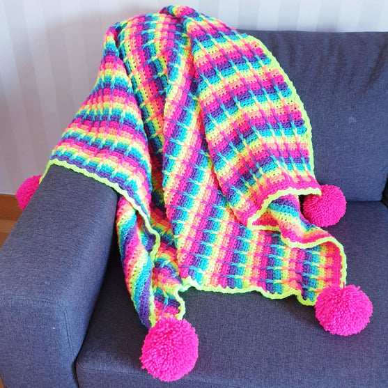 

Rainbow Waffle - Filt
1