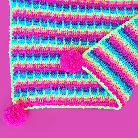 

Rainbow Waffle - Filt
3