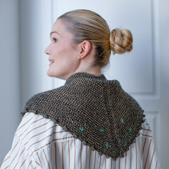 4.e söndagen i advent - Stickning - Snowflake - Sjal