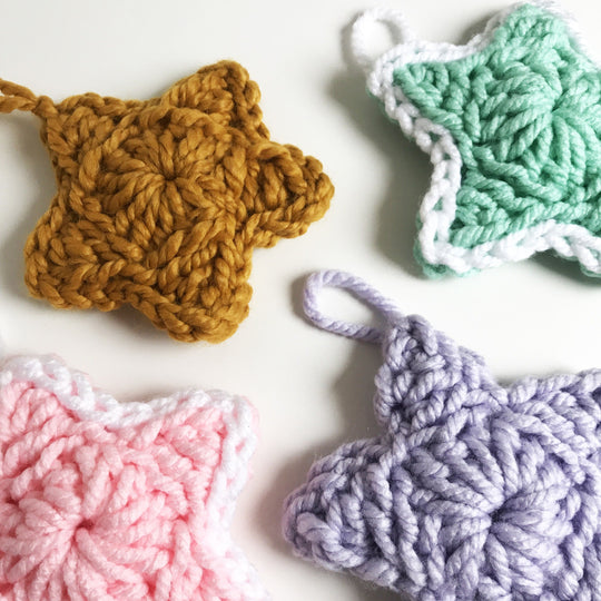 Padded Stars - Christmas Decoration