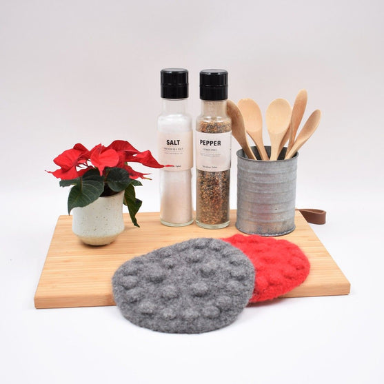 

Julbordsunderlägg med bubbligt blommönster
2