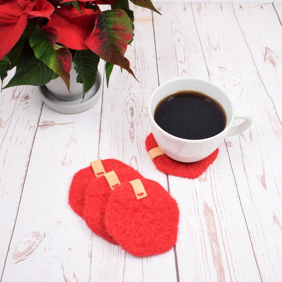 

Felted Christmas Coffee Coaster
1
