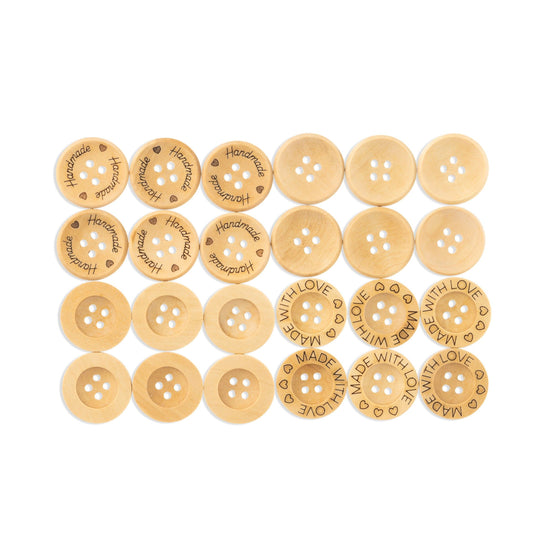 Träknappar – 21 mm - Hobbii