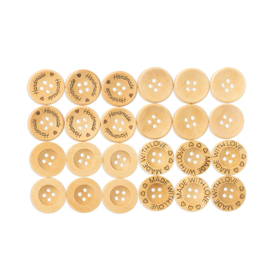 

Träknappar – 21 mm - Hobbii
1